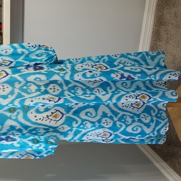 RAJ, Boho chic festival ready maxi cover up. Lightweight 100% cotton siz… - Picture 7 of 9